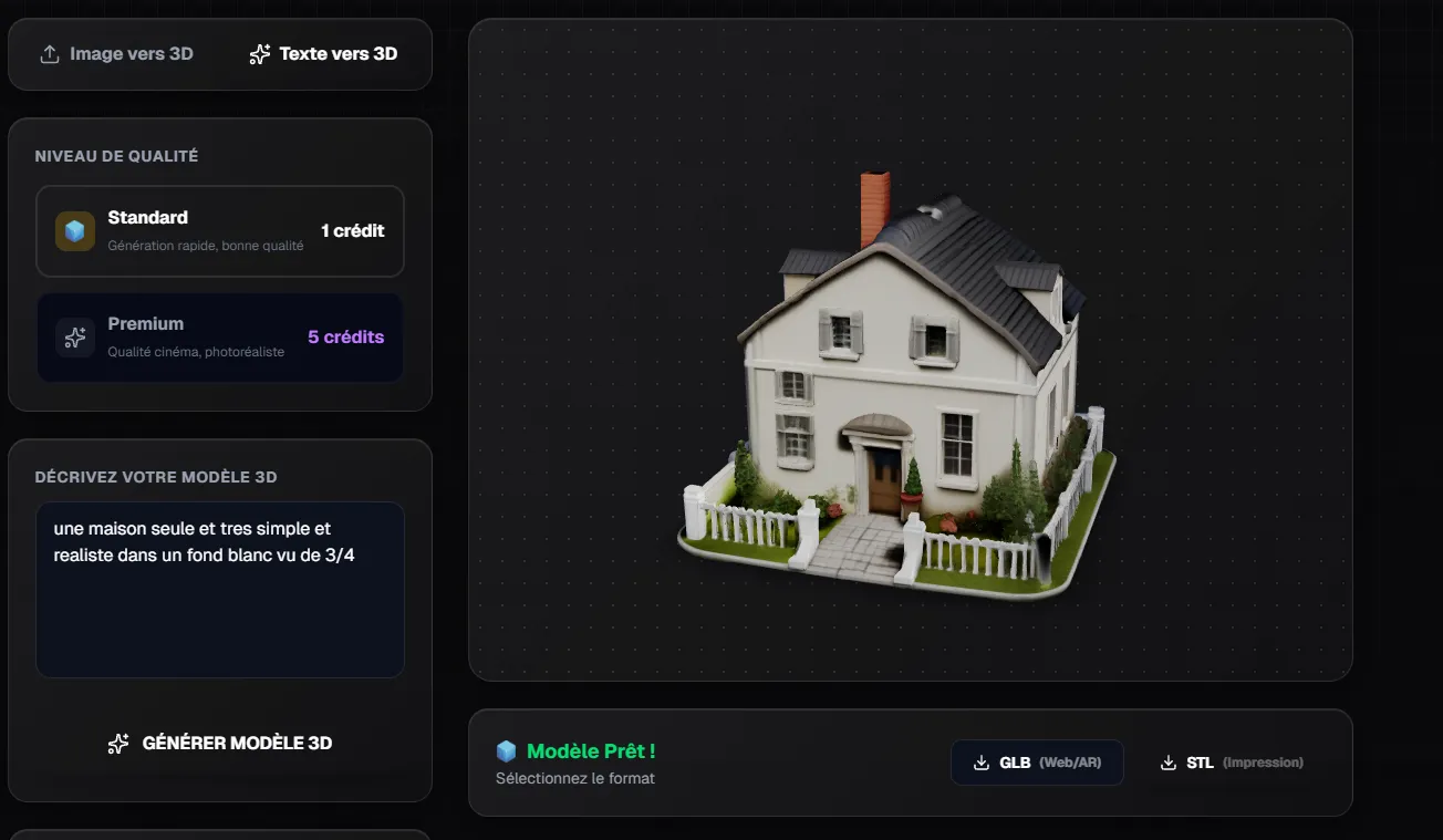 Capture d'écran de l'interface "Studio Neural" de Bunshin.